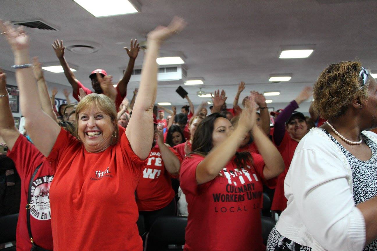Las Vegas Culinary Workers Union wins union contract.